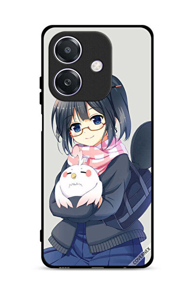 Covernex غطاء حماية Oppo A3 5G مع رسمة فتاة تحمل حيوانًا أليفًا