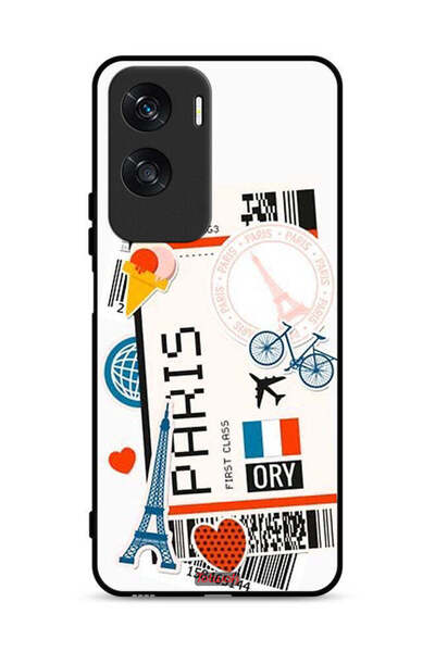 Tolwak غطاء حماية لهاتف Honor X50i 5G، ملصق باريس
