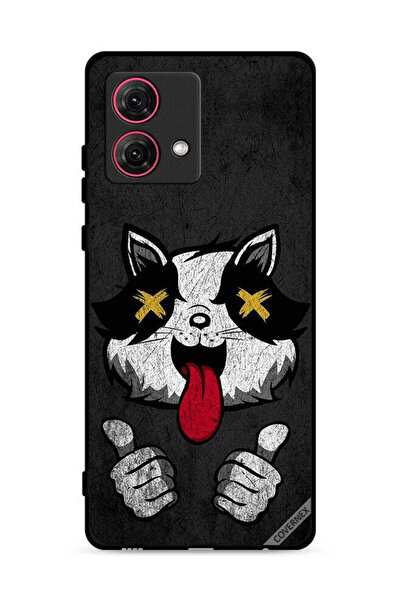 Covernex غطاء حماية لهاتف موتورولا موتو جي 84 5 جي بتصميم قط مارشميلو