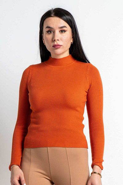 Nichii Women’s Ribbed Knit Long Sleeve Blouse