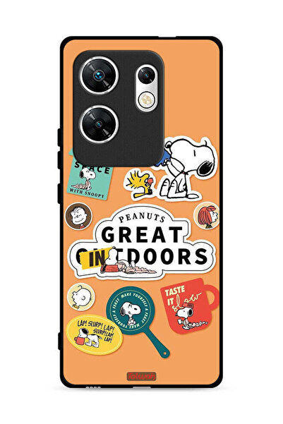 Tolwak غطاء حماية لهاتف Infinix Zero 30 4G بملصقات الفول السوداني