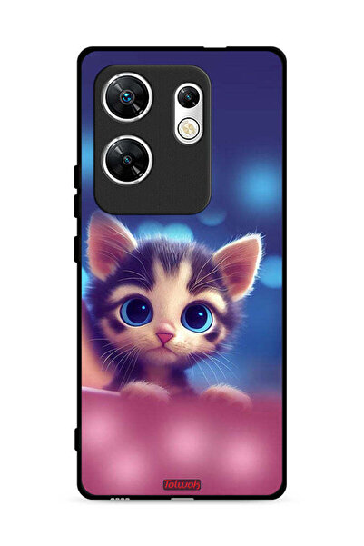 Tolwak غطاء حماية لهاتف Infinix Zero 30 4G بتصميم قطة صغيرة