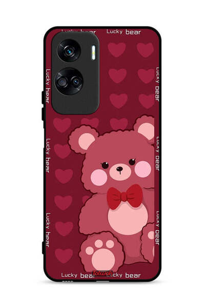 Tolwak غطاء حماية لهاتف Honor 90 Lite 5G بتصميم الدب المحظوظ