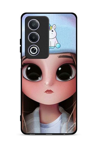 Covernex غطاء حماية لهاتف Oppo A3 Pro 5G بتصميم فتاة وحيد القرن اللطيفة