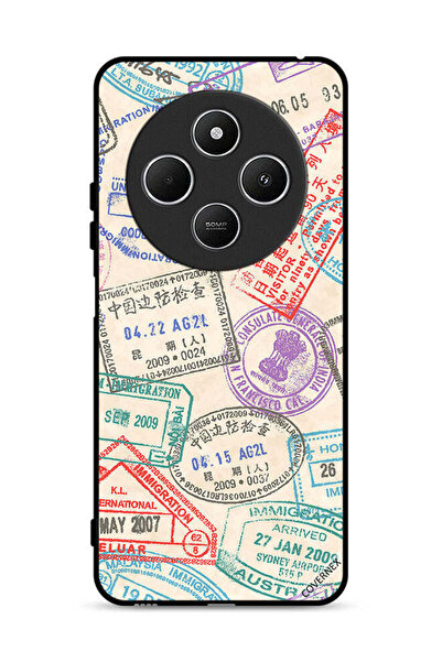 Covernex غطاء حماية لهاتف Xiaomi Redmi 14C 4G بنمط طوابع السفر
