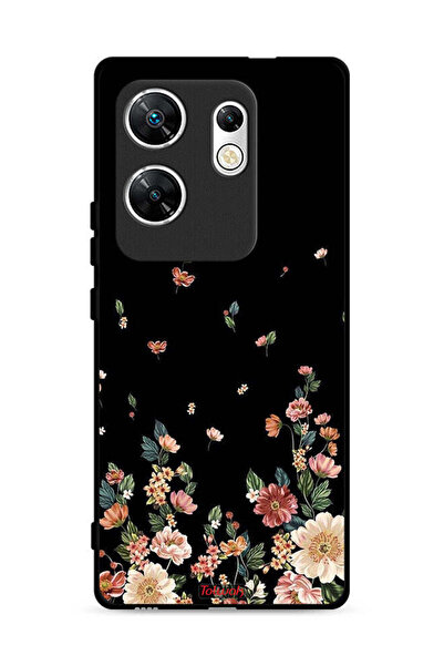 Tolwak غطاء حماية لهاتف Infinix Zero 30 4G مزين بزهور صغيرة في الأسفل