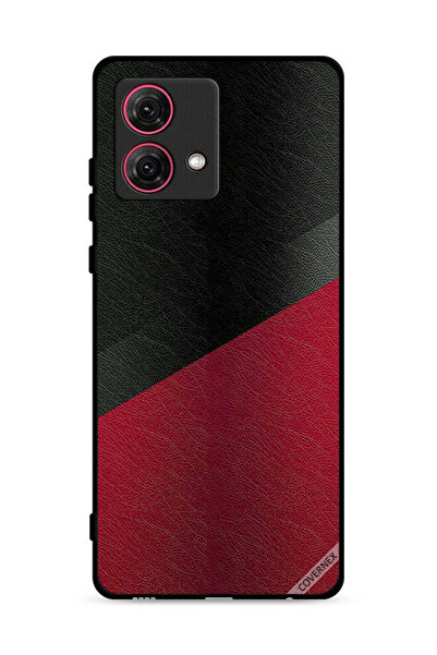 Covernex غطاء حماية جلدي بنقشة لهاتف موتورولا موتو جي 84 5 جي