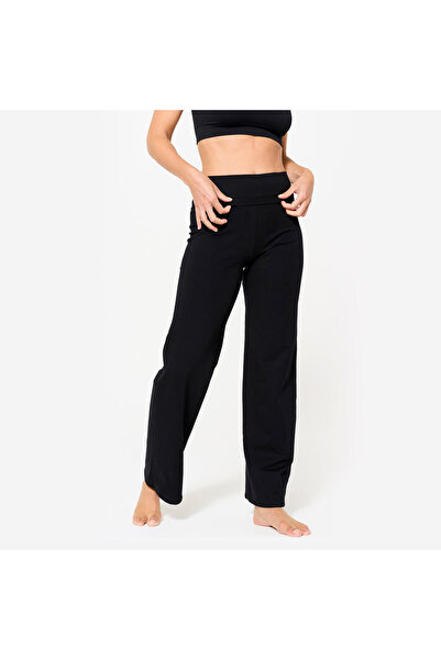 Decathlon Kimjaly Women's High Waisted Yoga Sweatpants - Ultra Black