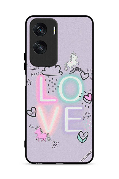 Covernex غطاء حماية Honor X50i 5G بتصميم قلب جميل ووحيد القرن