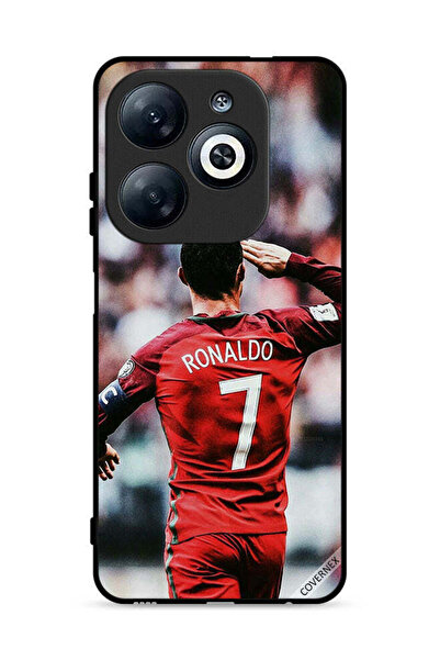 Covernex غطاء حماية لهاتف إنفينيكس سمارت 8 4G، تحية رونالدو للجمهور
