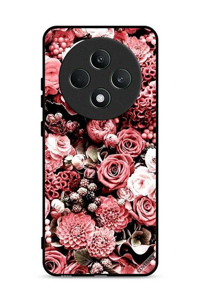 Covernex غطاء حماية لهاتف Oppo Reno12 F 5G بلون الخوخ والورود