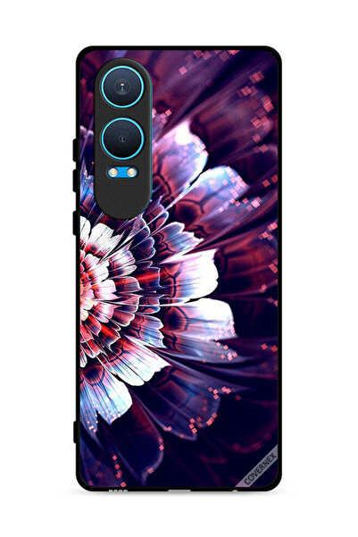 Covernex غطاء حماية لهاتف OnePlus Nord CE4 Lite 5G مزين بزهرة كبيرة عاكسة على...