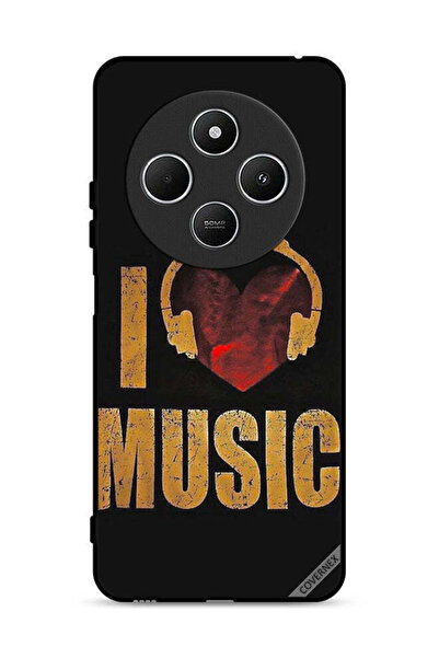 Covernex غطاء حماية لهاتف شاومي ريدمي 14R 5G، تصميم عتيق، أحب الموسيقى