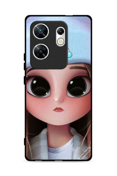 Covernex غطاء حماية لهاتف Infinix Zero 30 4G بطبعة فتاة وحيد القرن اللطيفة