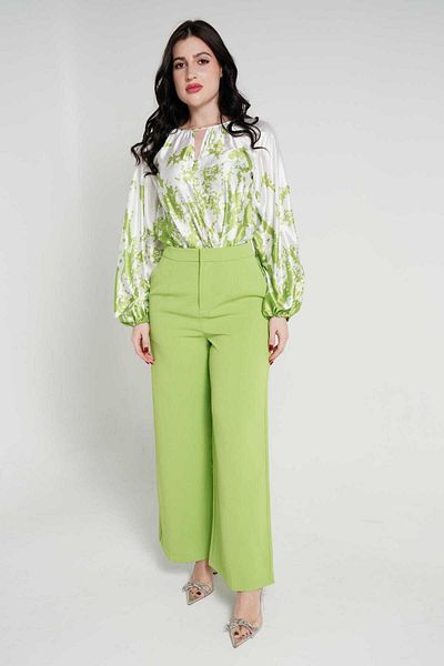 Nichii Women's Plain Wide-Leg Long Pants