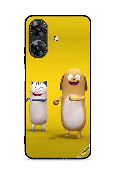 Covernex غطاء حماية لهاتف Realme Note 60 4G قصة قطة وكلب