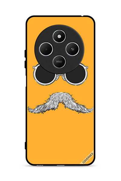 Covernex غطاء حماية لهاتف شاومي ريدمي 14 سي 4G برسومات نظارات وشارب