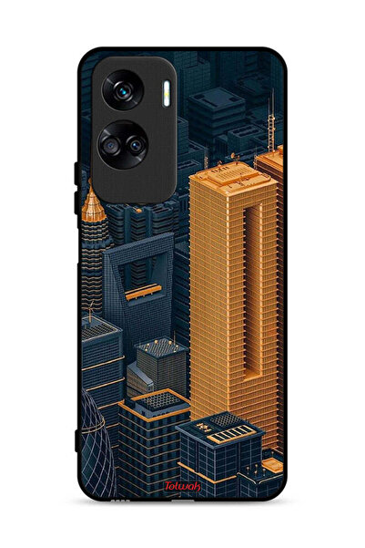 Tolwak غطاء حماية لهاتف Honor 90 Lite 5G، مباني فنية