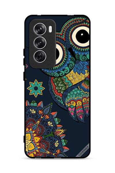 Covernex غطاء حماية لهاتف Oppo Reno12 5G بتصميم بومة زهرية