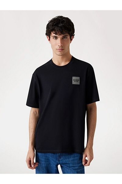 Guess Tricou oversize pentru bărbați Patch