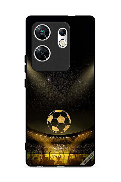 Covernex غطاء حماية لهاتف Infinix Zero 30 4G، أسود، بخلفية فيلم كرة قدم كلاسيكية