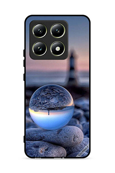 Covernex غطاء حماية لهاتف Xiaomi 14T 5G، تصوير رائع للطبيعة في زجاج دائري