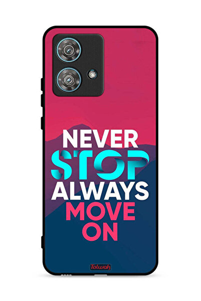 Tolwak غطاء حماية لهاتف موتورولا إيدج 40 نيو 5G، لا تتوقف أبدًا، تحرك دائمًا