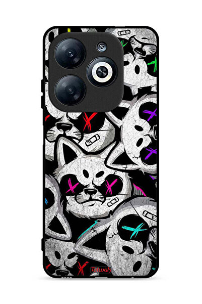 Tolwak غطاء حماية لهاتف Infinix Smart 8 4G بطبعة قطط مارشميلو