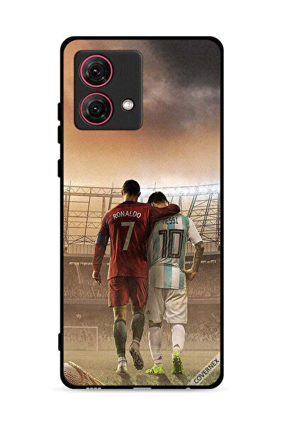 Covernex غطاء حماية لهاتف موتورولا موتو جي 84 5G ميسي وكريستيانو رونالدو