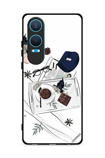 Covernex غطاء حماية لهاتف OnePlus Nord CE4 Lite 5G بنقشة قهوة وشوكولاتة
