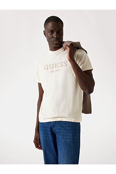 Guess Tricou pentru bărbați din jerseu cu croiala normală