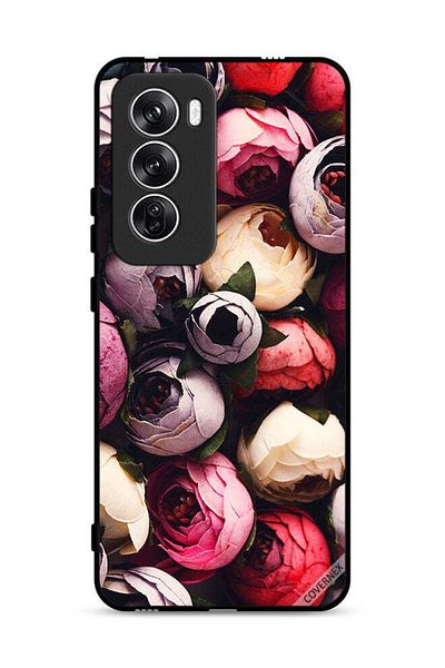 Covernex غطاء حماية لهاتف Oppo Reno12 5G، وردي داكن مخروطي