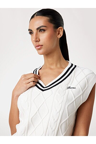 Guess Sleeveless Kadın Aktif Modal Karışımlı Triko Yelek