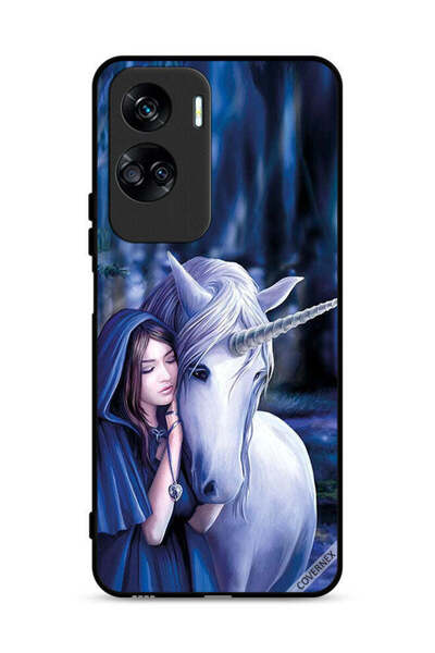 Covernex غطاء حماية لهاتف Honor 90 Lite 5G بتصميم فتاة وحيد القرن المحبوبة