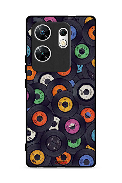 Tolwak غطاء حماية لهاتف Infinix Zero 30 4G بنقشة أقراص مضغوطة