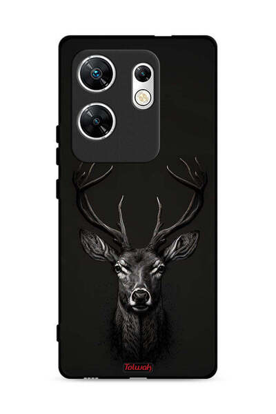 Tolwak غطاء حماية لهاتف Infinix Zero 30 4G بنقشة غزال رقمية