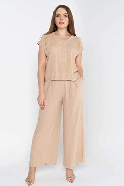 Nichii Women's Solid Wide-Leg Long Pants