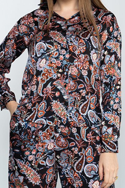 Nichii Women's Floral Long Sleeve Shirt