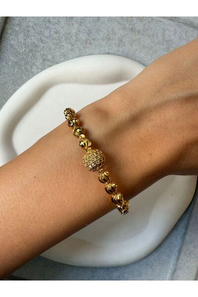 Yıldız Gold İmitasyon 22 Ayar Altın Kaplama Dorika Toplu Bileklik