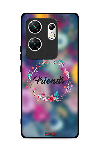 Tolwak غطاء حماية لهاتف Infinix Zero 30 4G بطبعة "أصدقاء في زهور"