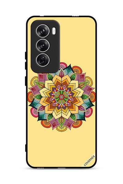 Covernex غطاء حماية لهاتف Oppo Reno12 5G بنمط ماندالا دائري