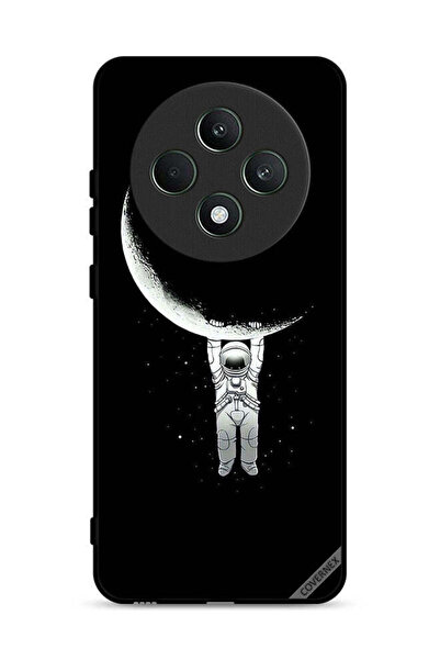 Covernex غطاء حماية لهاتف Oppo Reno12 F 5G، صورة رائد فضاء معلق على القمر