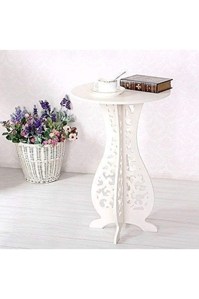 FOXMAG24 Masă de cafea, tip clepsidră, cu 4 puncte de susținere, picioare ant...