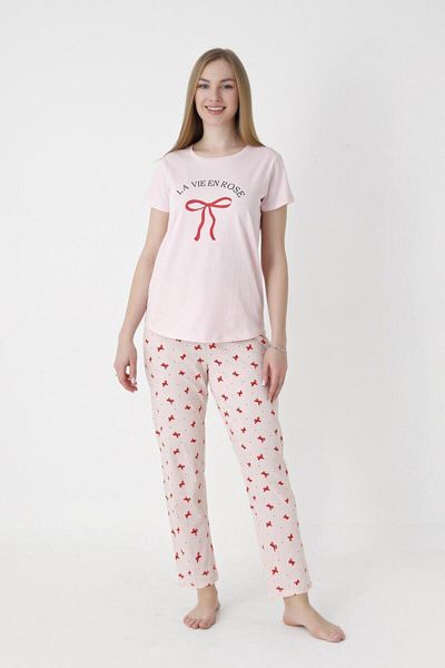 NBB 100% Cotton Women's Salmon Pajamas Suit