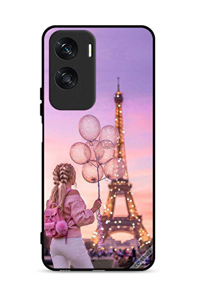 Covernex غطاء حماية لهاتف Honor X50i 5G بطبعة فتاة تحمل بالونات