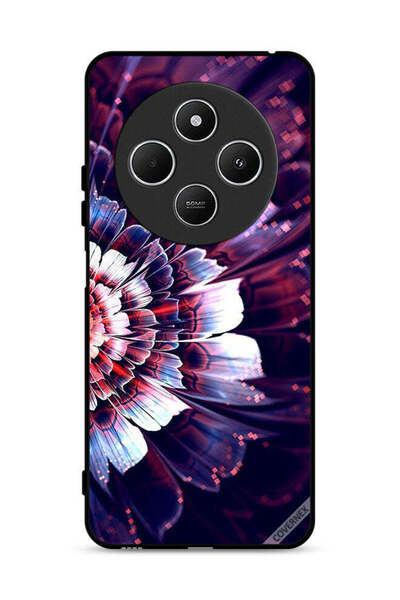 Covernex غطاء حماية لهاتف Xiaomi Redmi 14R 5G مع زهرة كبيرة عاكسة على الجانب ...