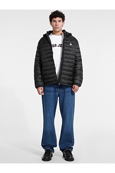 Guess Ανδρικό παλτό με κουκούλα Gj