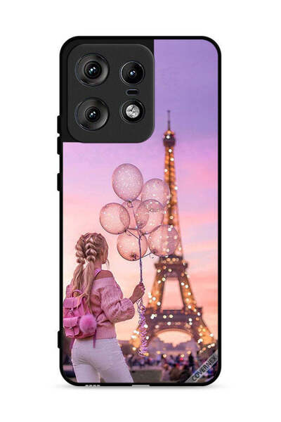 Covernex غطاء حماية لهاتف موتورولا إيدج 50 برو 5G، فتاة تحمل بالونات