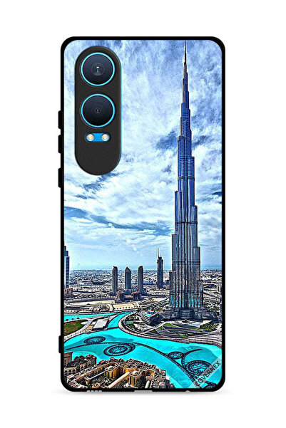 Covernex غطاء حماية لهاتف OnePlus Nord CE4 Lite 5G، برج خليفة، غيوم تلامس السحاب