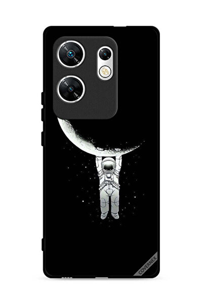 Covernex غطاء حماية لهاتف Infinix Zero 30 4G، صورة رائد فضاء معلق على القمر